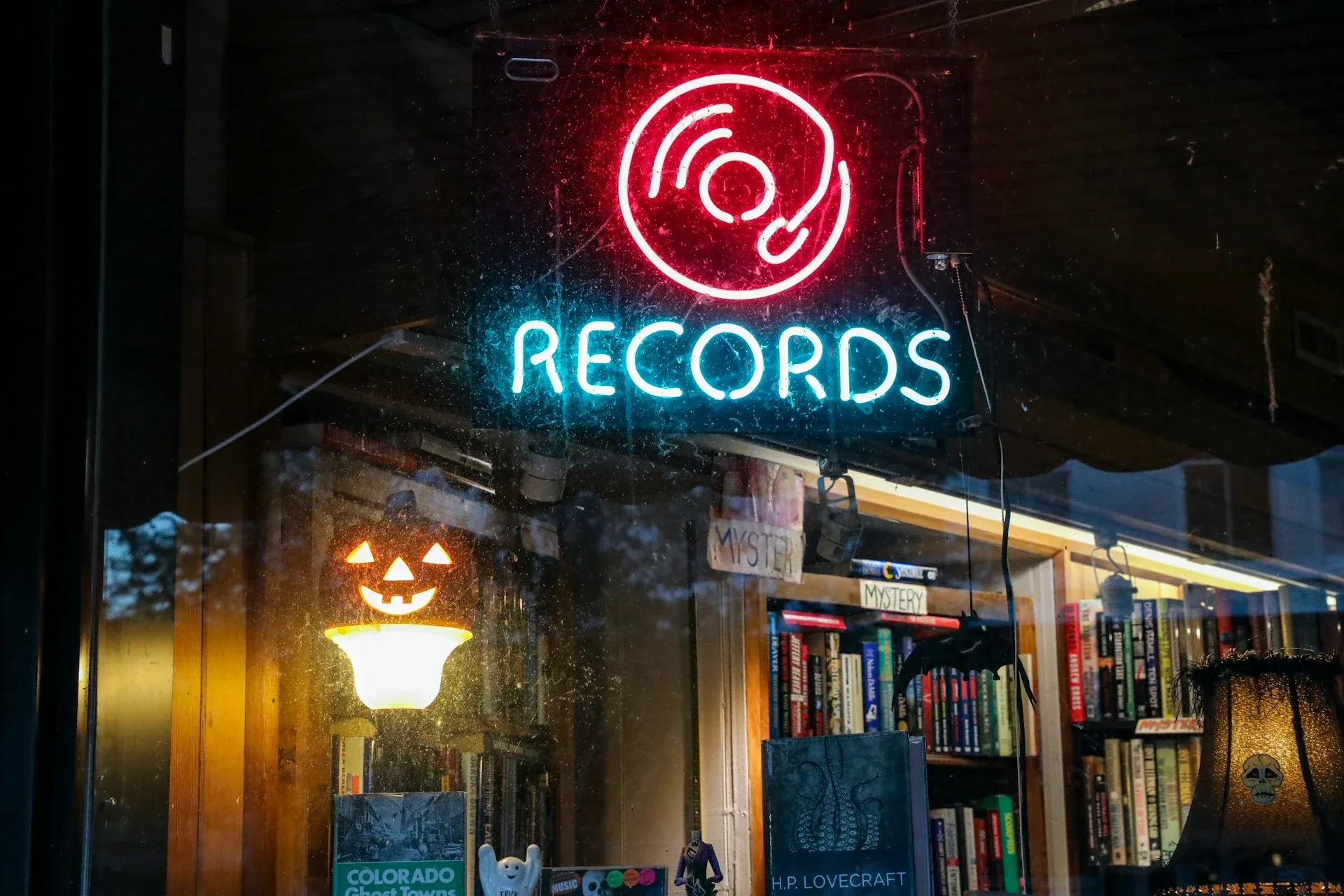 Exterior of an independent record store with a welcoming storefront and RSD signage
